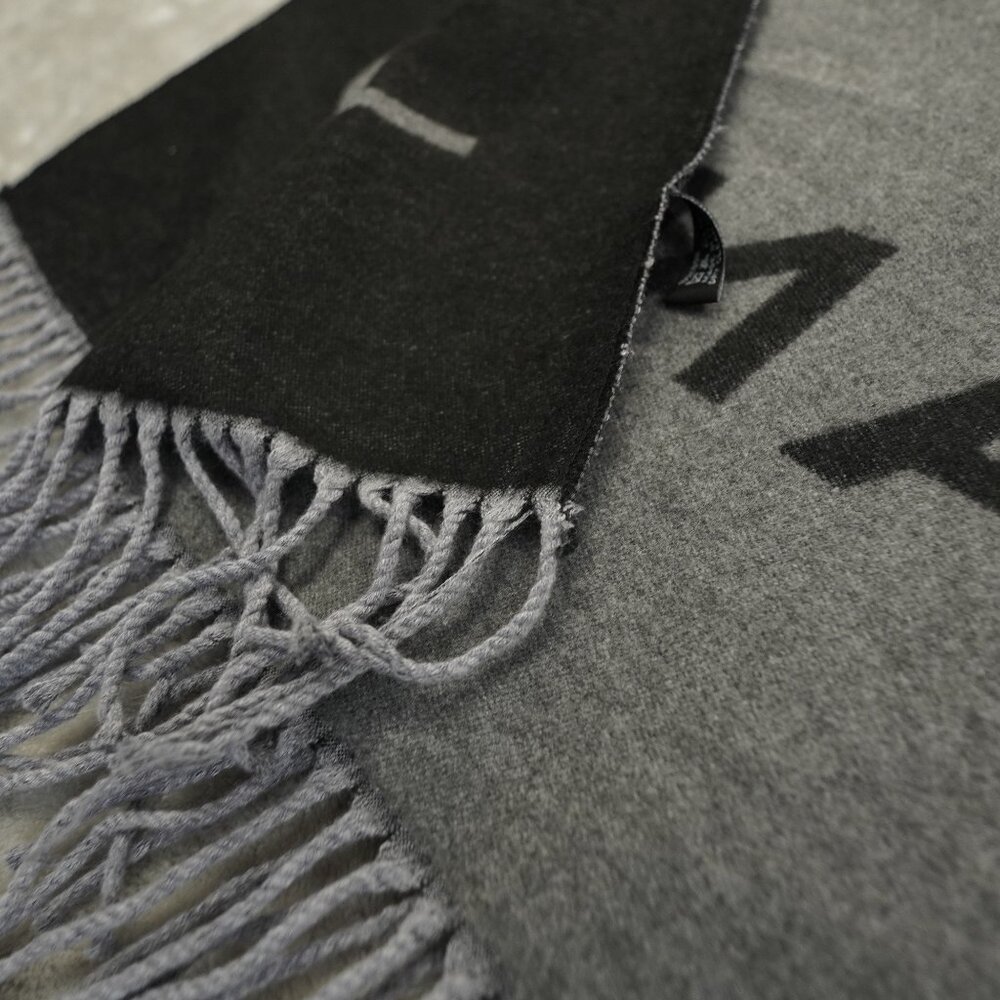 Chanel Double CC Interlocking Logo Wrap Scarf Bla… - image 6